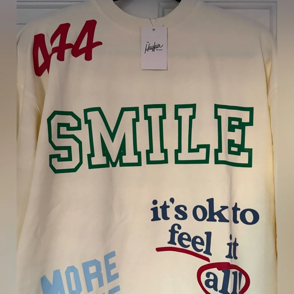 NWT The Mayfair Group Affirmations Crewneck - Picture 4 of 8